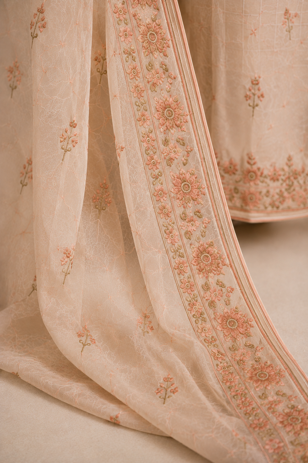 suit | meher Embroidered Dupatta Detail